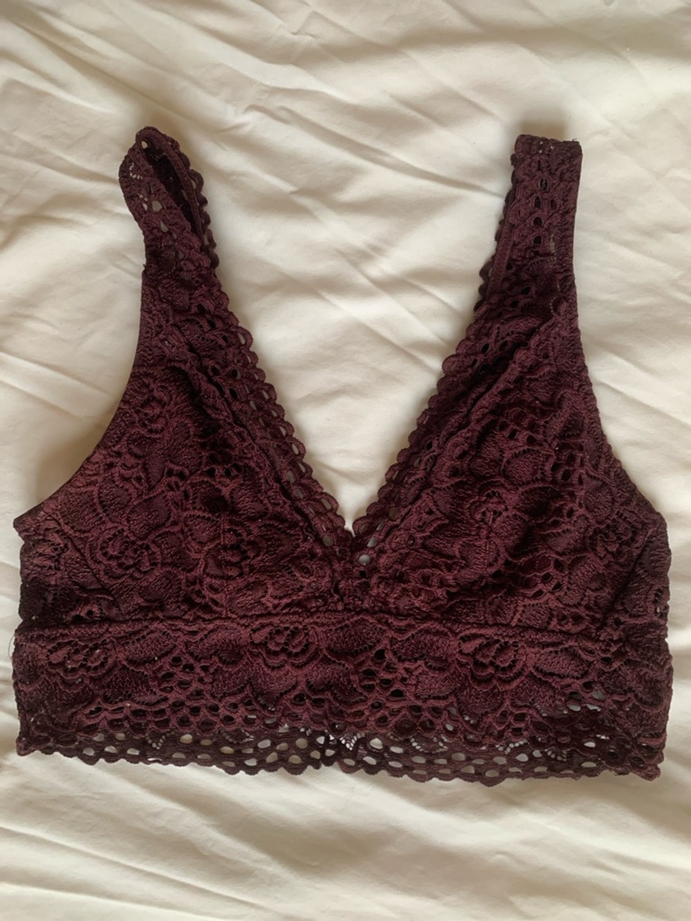 Lace Bralette - Deep Burgundy